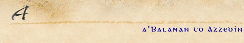 a'Balaman to Azzedin